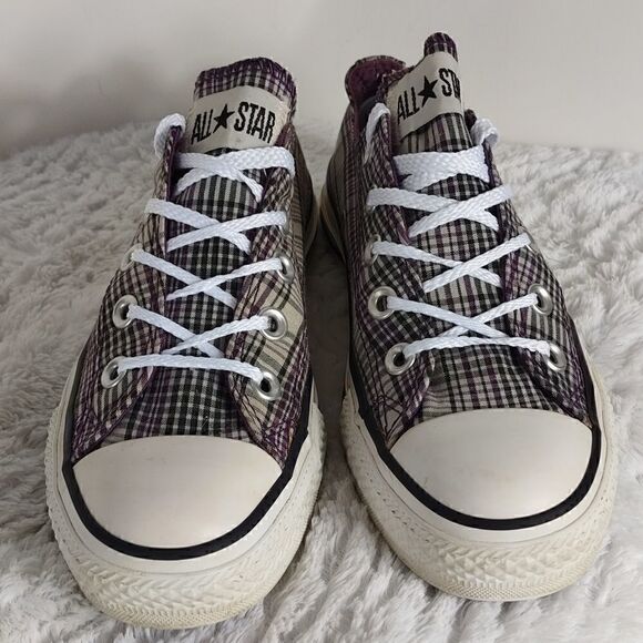 Converse All Star Plaid Sneakers - Picture 2 of 7